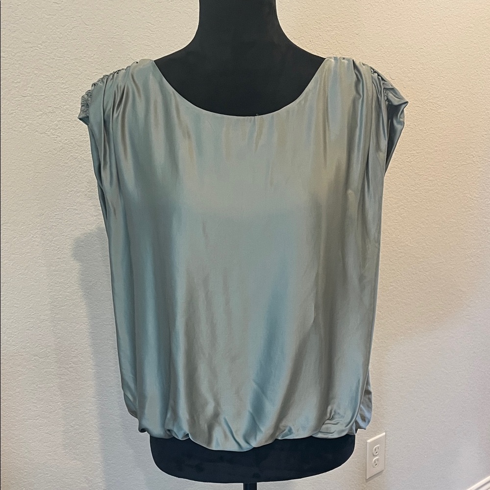 Anthropologie Sage Green Sleeveless Women's Top